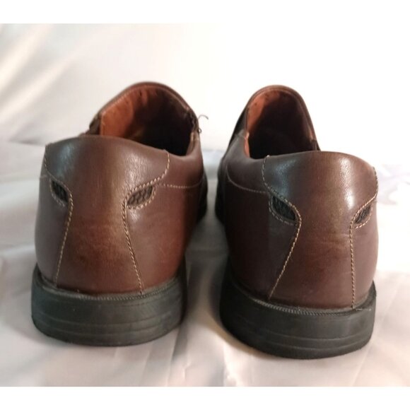 Clarks Unbrylan Lane Brown Leather Shoes Men’s 13 Unstructured Comfort Casual - Picture 8 of 10